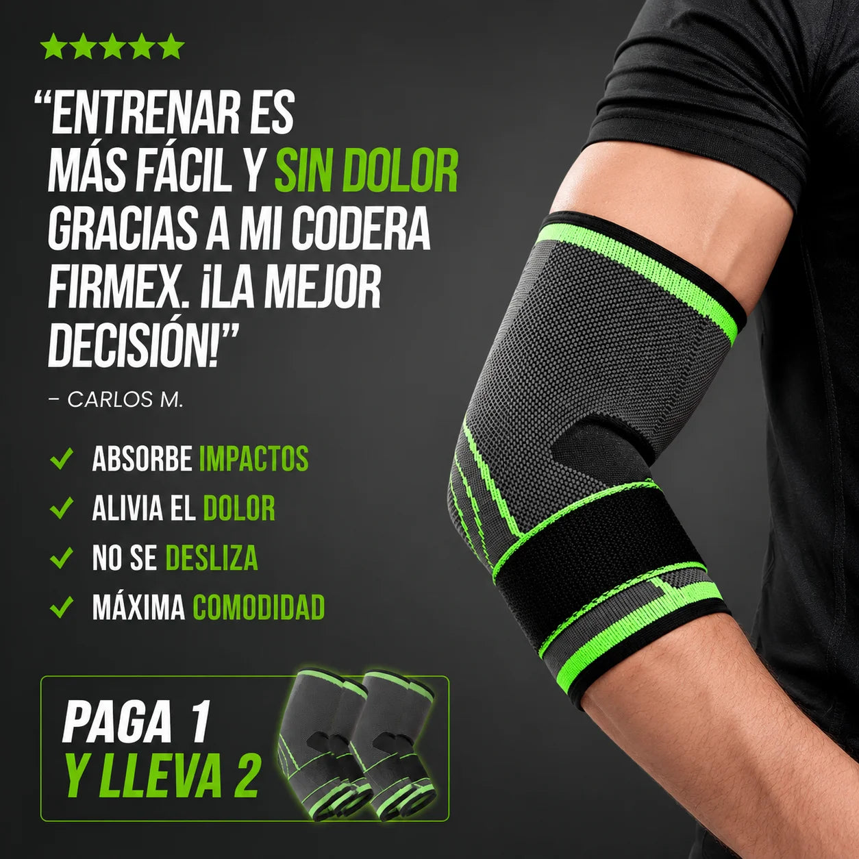 Firmex™ brazo firme desde que te la ponés