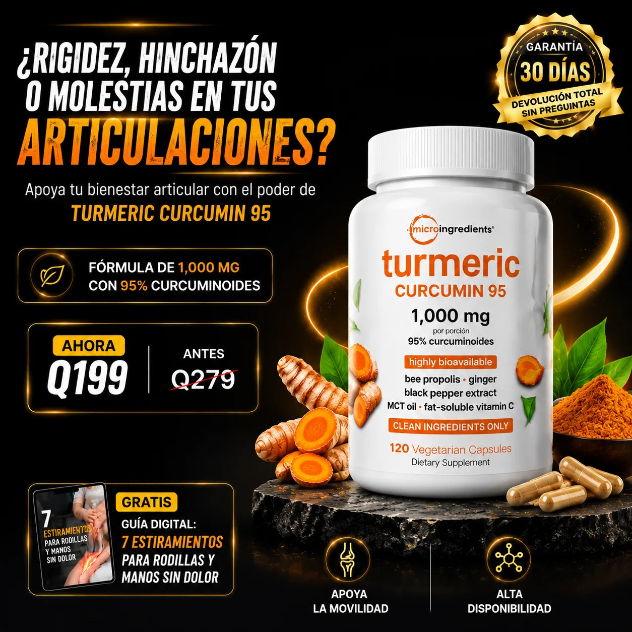 Recupera tu movilidad Turmeric™ x120 caps