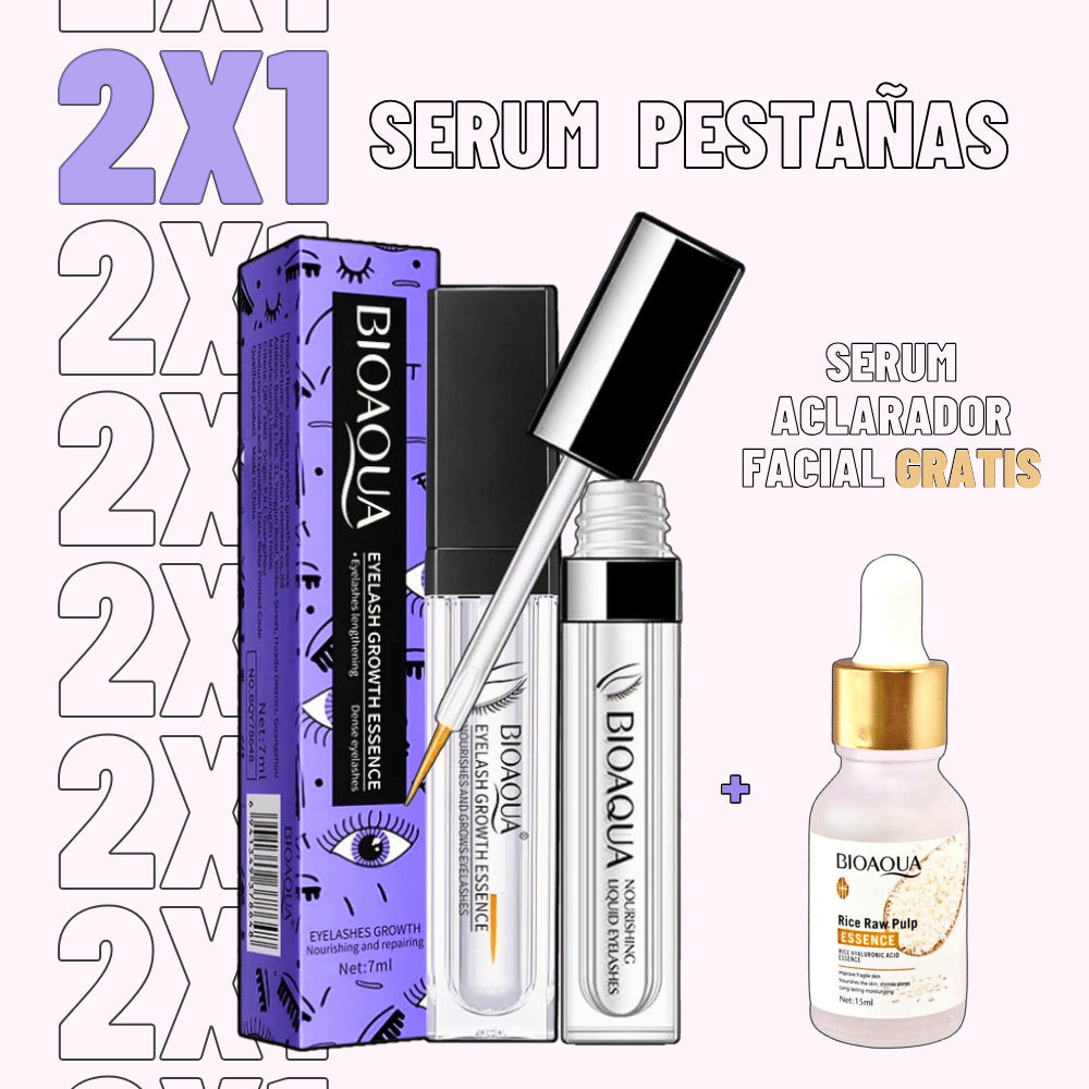 ✨ 2x1: SERUM PARA PESTAÑAS MÁS LARGAS Y FUERTES EN SOLO SEMANAS + REGALO