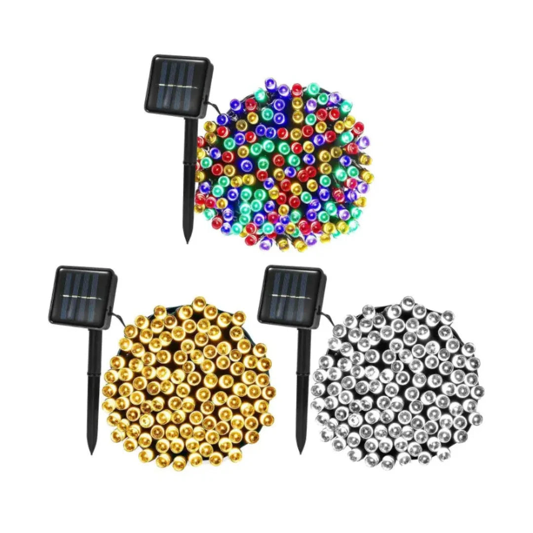 Paga 1 lleva 2: Luces solares Ecobrillo Navideño 10 metros