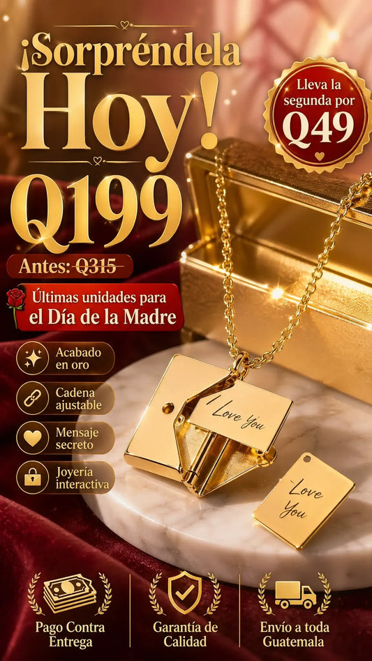 Collar Carta Te Amo