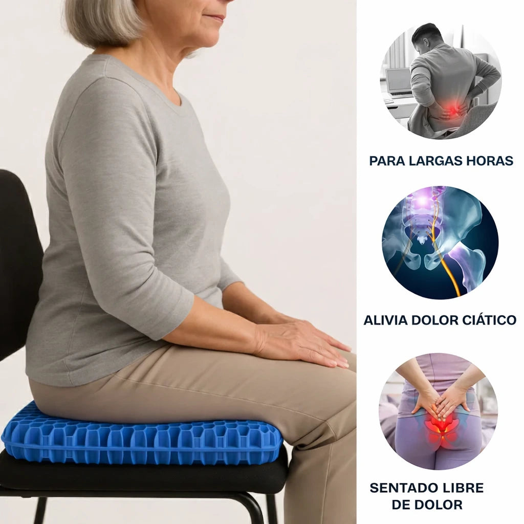 FlexiGel Support™ Alivio inmediato al sentarse