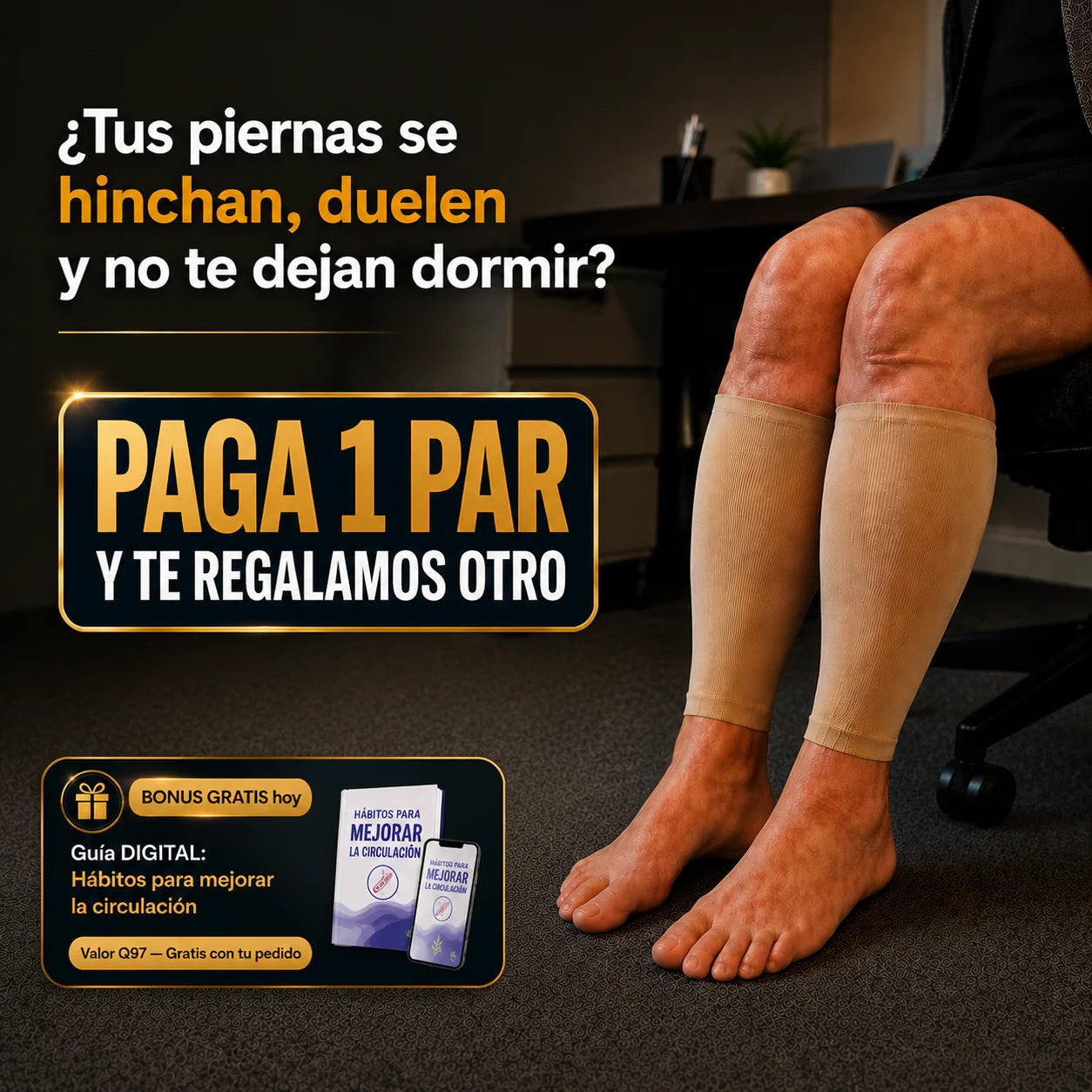 FlexiStep™ Compresión real, piernas sin dolor