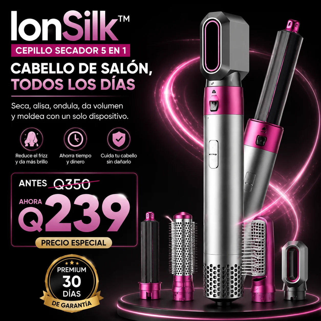 IonSilk™: Liso de salón desde tu casa