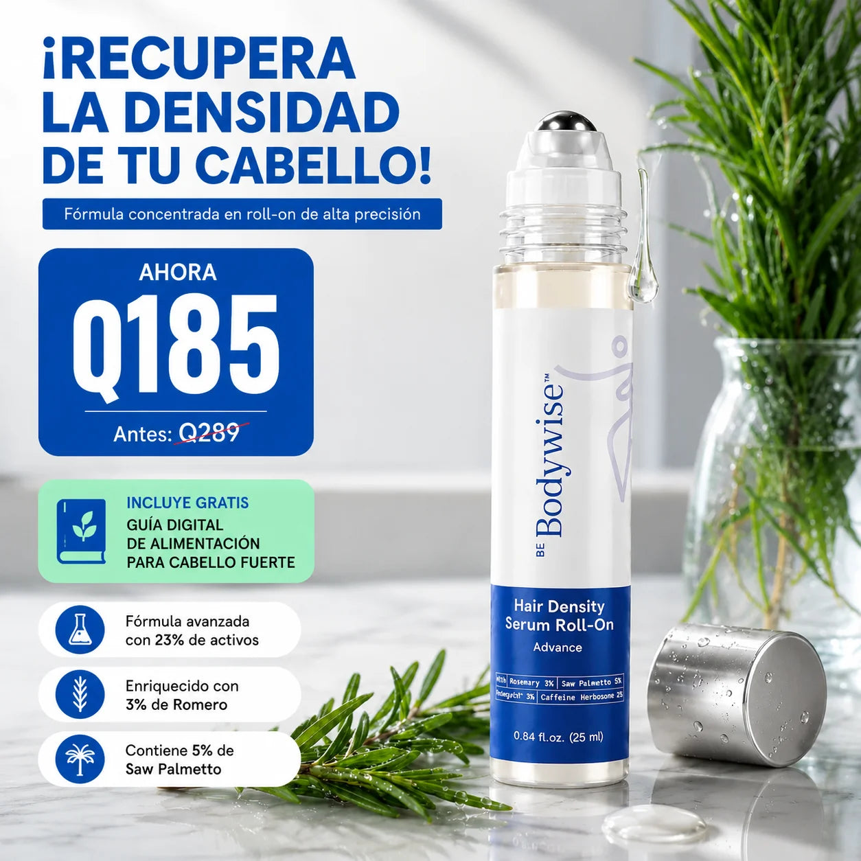 BODYWISE™ El pelo que se cae no vuelve solo