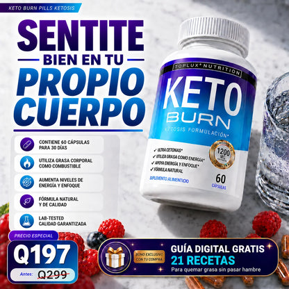 Keto Burn: 5 en 1 contra la grasa rebelde