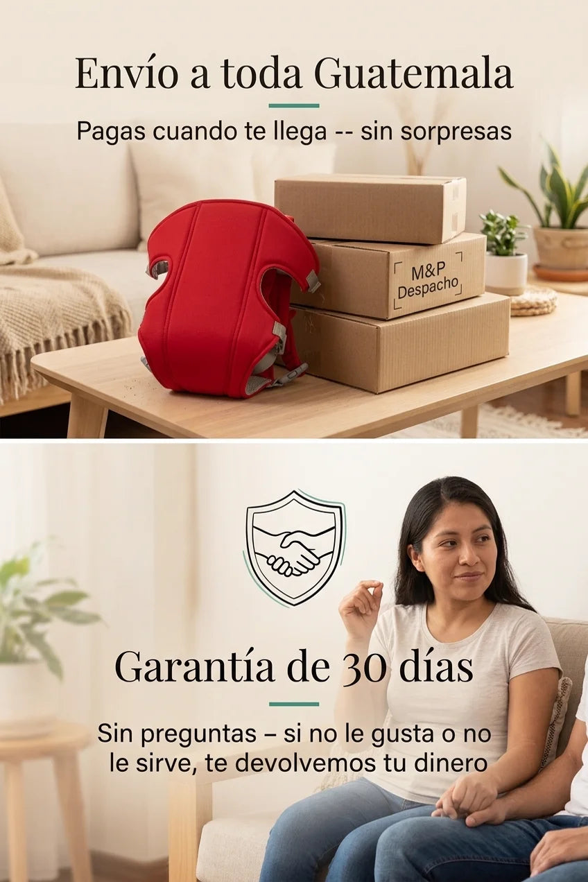 Canguro para bebes - seccion despacho_garantia