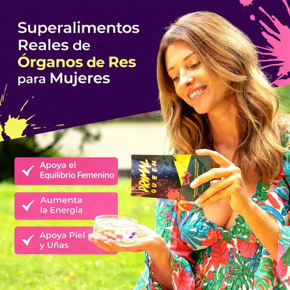 Energía real, sin químicos, diseñado para Mujeres