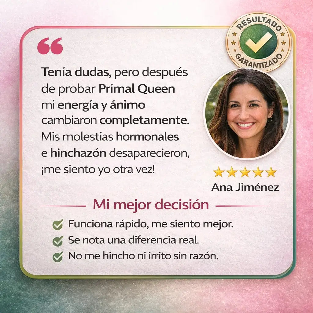 Energía real, sin químicos, diseñado para Mujeres