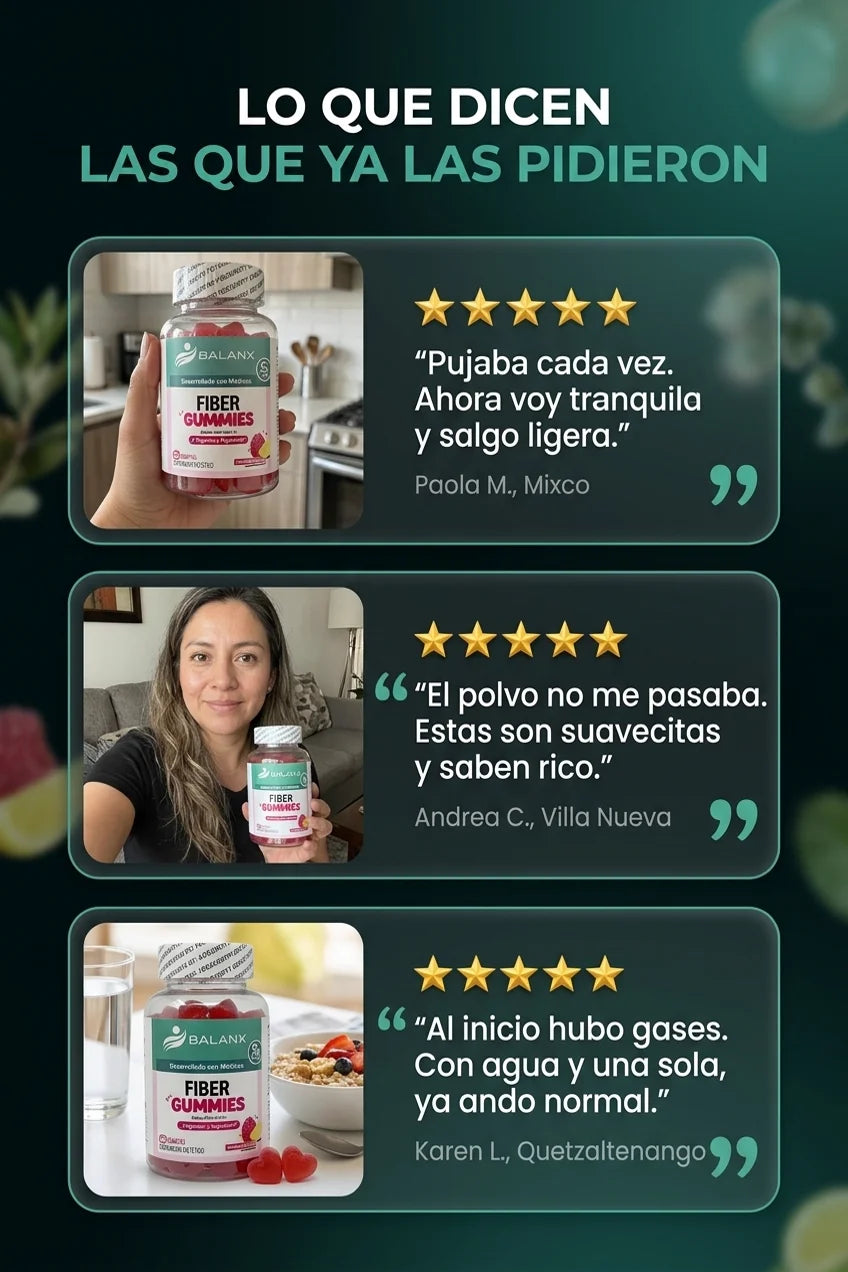 Fiber Gummies - seccion testimonios